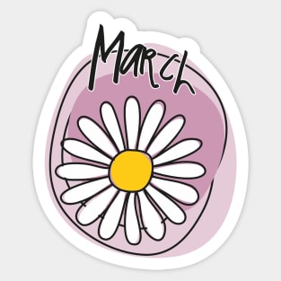 March Sticker